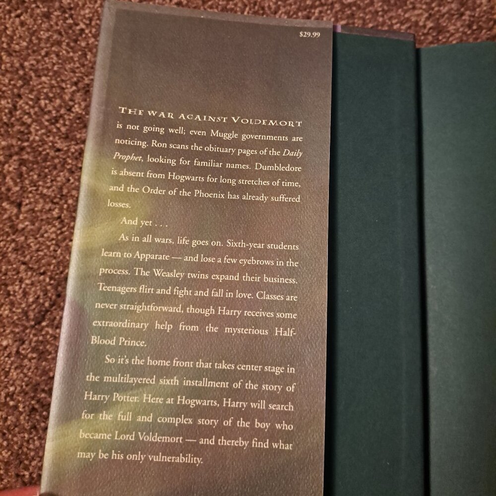 1st Edition Harry Potter and the Half Blood Prince Hardcover Rare w/Errors* - Picture 4 of 16